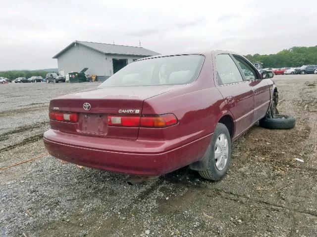 4T1BG22K2VU008126 - 1997 TOYOTA CAMRY CE BURGUNDY photo 4