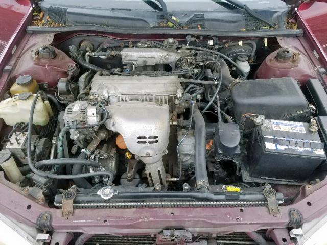 4T1BG22K2VU008126 - 1997 TOYOTA CAMRY CE BURGUNDY photo 7