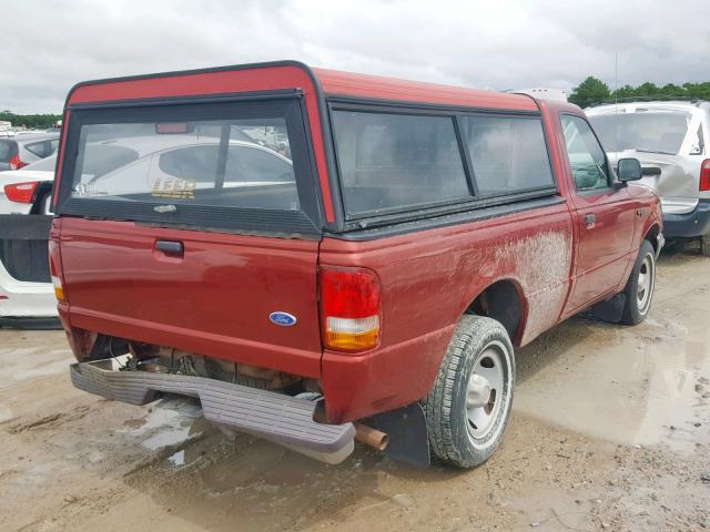 1FTCR10A8VPA80941 - 1997 FORD RANGER RED photo 4