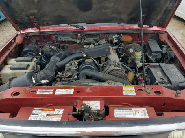 1FTCR10A8VPA80941 - 1997 FORD RANGER RED photo 7