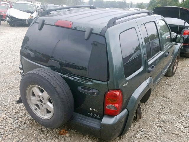 1J4GL58K52W231365 - 2002 JEEP LIBERTY LI GREEN photo 4