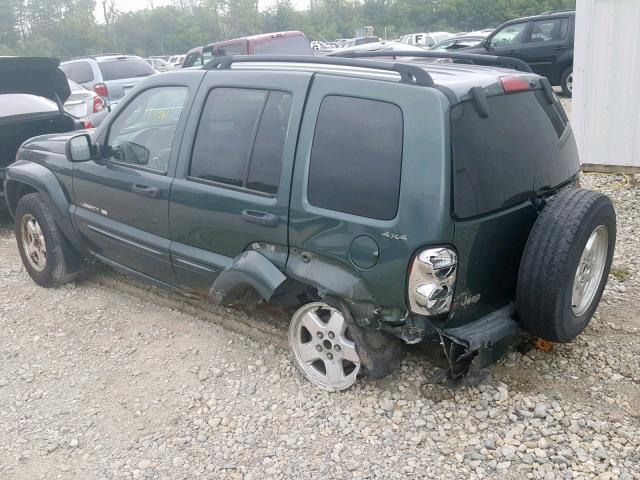 1J4GL58K52W231365 - 2002 JEEP LIBERTY LI GREEN photo 9