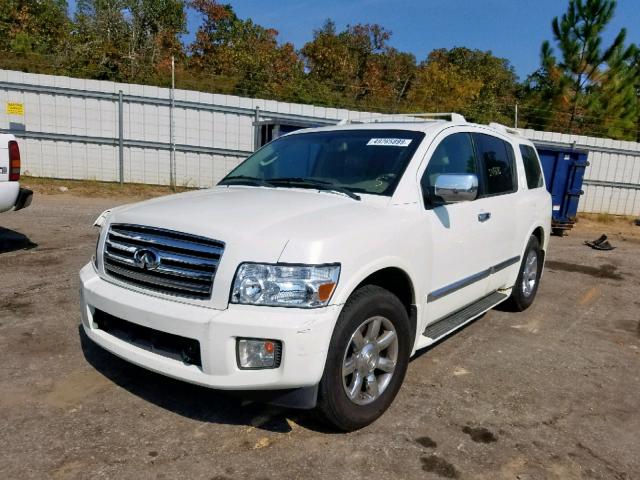 5N3AA08C26N810180 - 2006 INFINITI QX56 WHITE photo 2