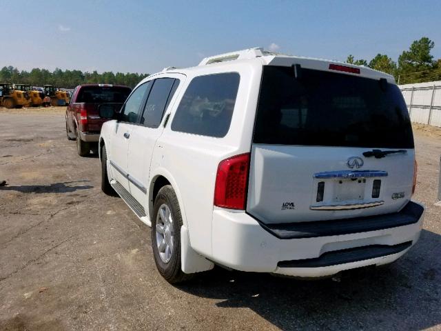 5N3AA08C26N810180 - 2006 INFINITI QX56 WHITE photo 3