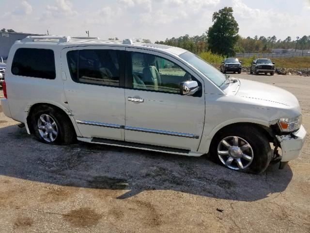 5N3AA08C26N810180 - 2006 INFINITI QX56 WHITE photo 9