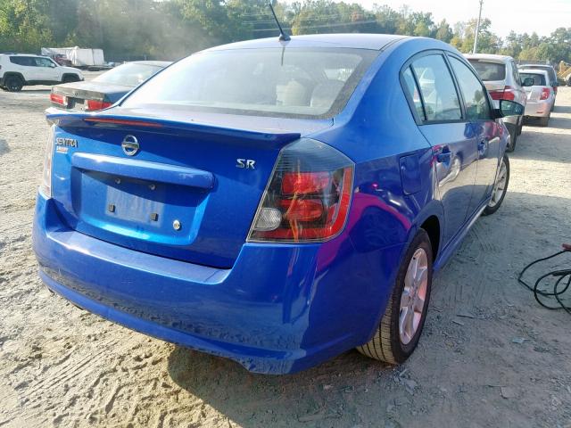 3N1AB6APXCL704827 - 2012 NISSAN SENTRA 2.0 BLUE photo 4