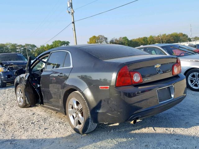 1G1ZH57B19F114869 - 2009 CHEVROLET MALIBU 1LT BLACK photo 3