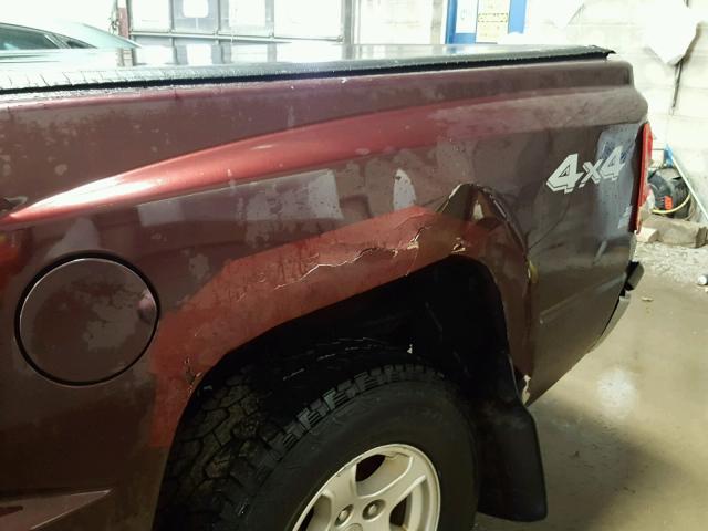 1D7HW48K25S326849 - 2005 DODGE DAKOTA QUA MAROON photo 9