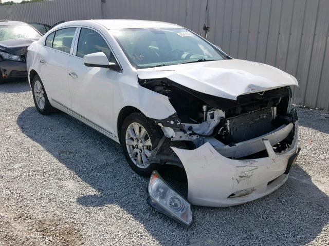 1G4GB5EG0AF110990 - 2010 BUICK LACROSSE C WHITE photo 1