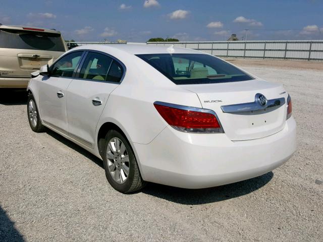 1G4GB5EG0AF110990 - 2010 BUICK LACROSSE C WHITE photo 3