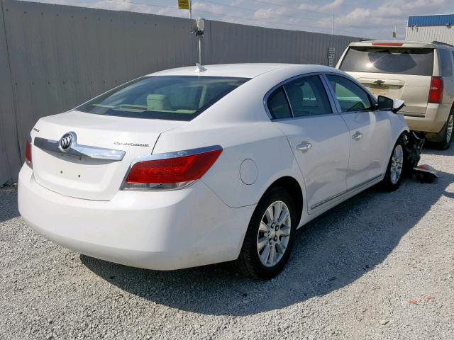 1G4GB5EG0AF110990 - 2010 BUICK LACROSSE C WHITE photo 4