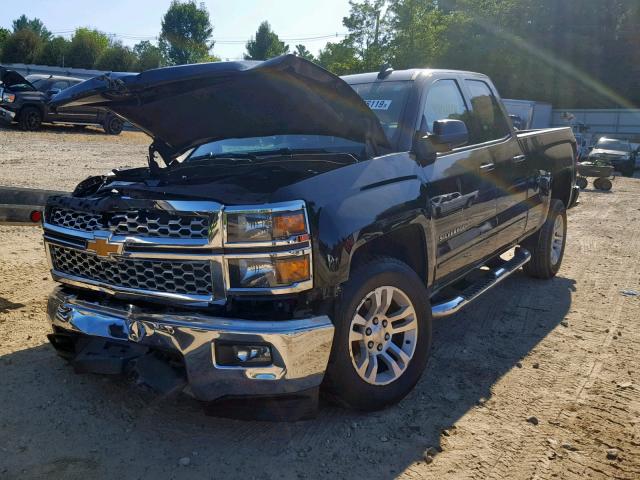 1GCVKREC8FZ187726 - 2015 CHEVROLET SILVERADO BLACK photo 2