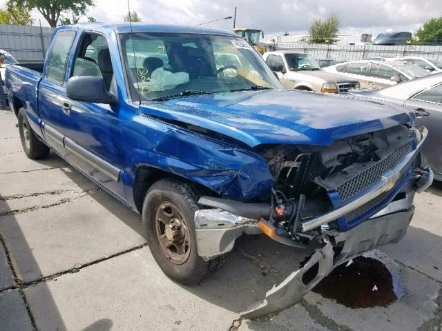 2GCEC19T341203331 - 2004 CHEVROLET SILVERADO BLUE photo 1