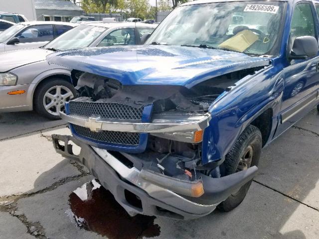 2GCEC19T341203331 - 2004 CHEVROLET SILVERADO BLUE photo 9