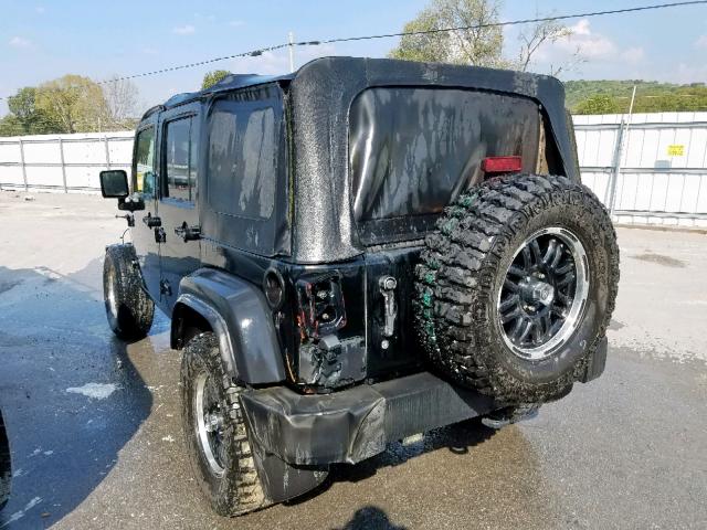 1J4GA391X7L165615 - 2007 JEEP WRANGLER X BLACK photo 3