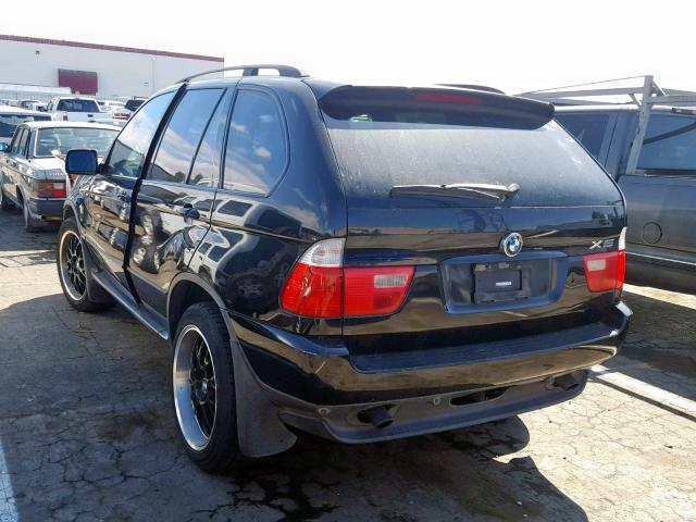 5UXFA53532LP45708 - 2002 BMW X5 3.0I BLACK photo 3