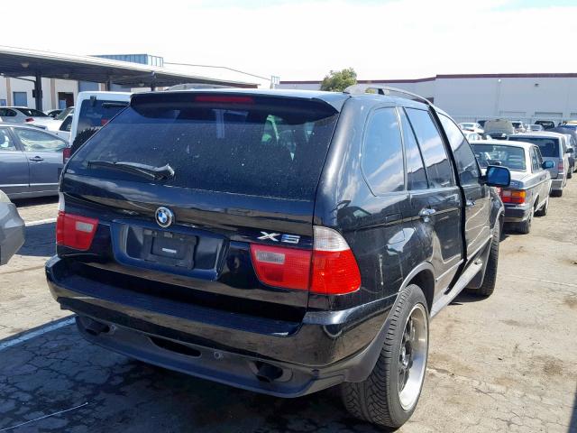 5UXFA53532LP45708 - 2002 BMW X5 3.0I BLACK photo 4