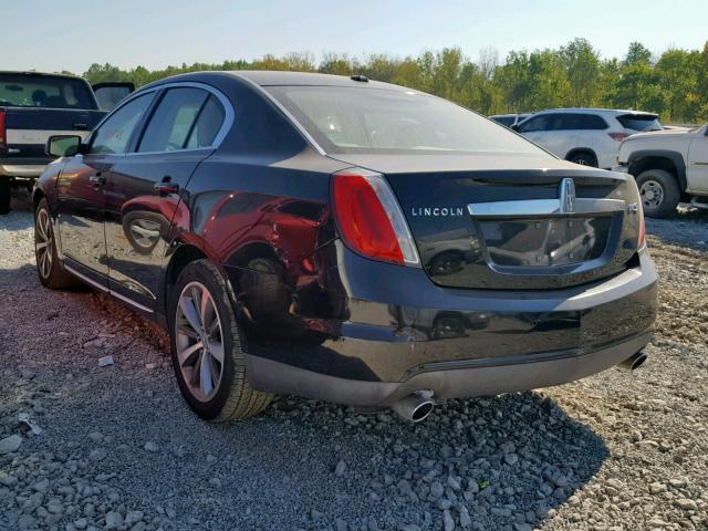 1LNHM93R29G609533 - 2009 LINCOLN MKS BLACK photo 3