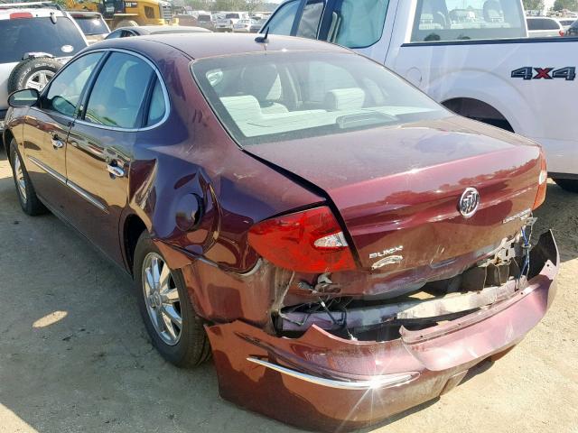 2G4WC582X71210975 - 2007 BUICK LACROSSE C MAROON photo 3