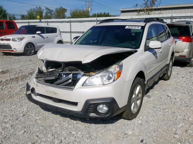 4S4BRCDC6E3213931 - 2014 SUBARU OUTBACK 2. WHITE photo 2