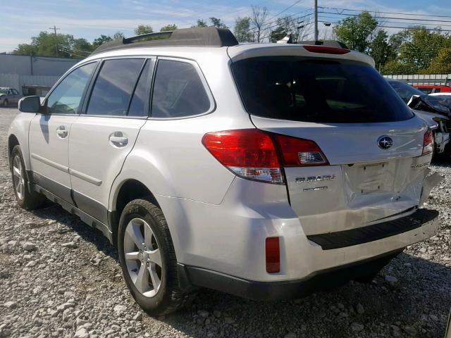 4S4BRCDC6E3213931 - 2014 SUBARU OUTBACK 2. WHITE photo 3