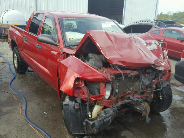 1D7HE38K08S532236 - 2008 DODGE DAKOTA SXT BURGUNDY photo 1