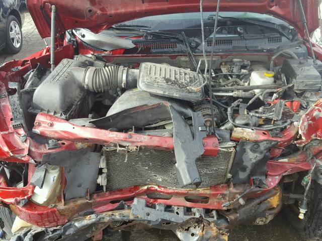 1D7HE38K08S532236 - 2008 DODGE DAKOTA SXT BURGUNDY photo 7