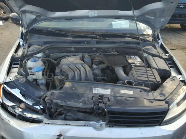 3VW2K7AJ9EM253998 - 2014 VOLKSWAGEN JETTA BASE SILVER photo 7