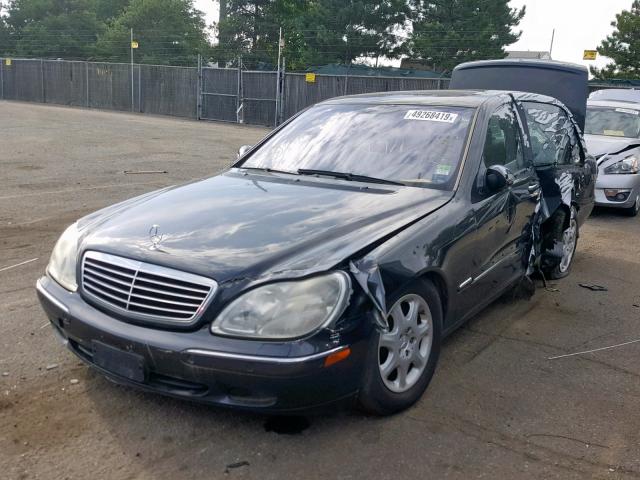 WDBNG75J61A201231 - 2001 MERCEDES-BENZ S 500 BLACK photo 2