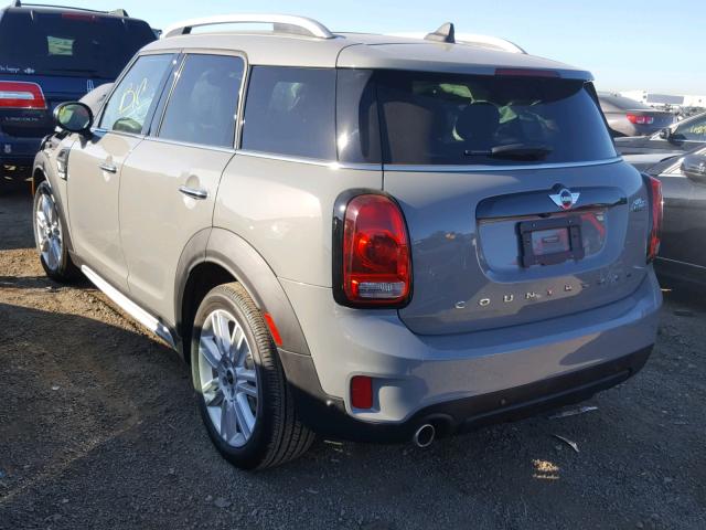 WMZYS7C31J3F44392 - 2018 MINI COOPER COU GRAY photo 3