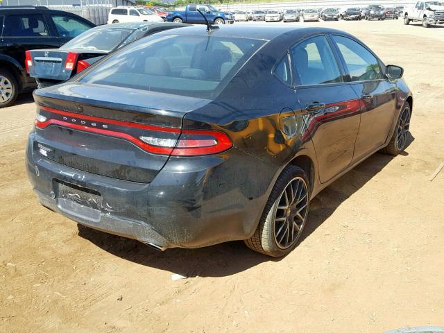 1C3CDFBB4FD345671 - 2015 DODGE DART SXT BLACK photo 4