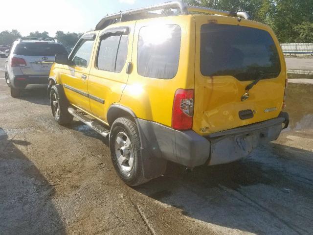 5N1ED28Y74C658088 - 2004 NISSAN XTERRA XE YELLOW photo 3