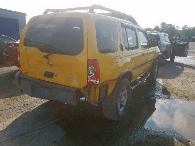 5N1ED28Y74C658088 - 2004 NISSAN XTERRA XE YELLOW photo 4