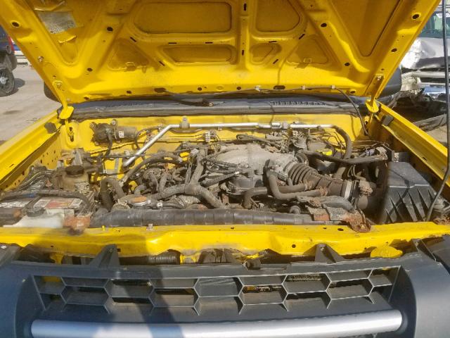 5N1ED28Y74C658088 - 2004 NISSAN XTERRA XE YELLOW photo 7