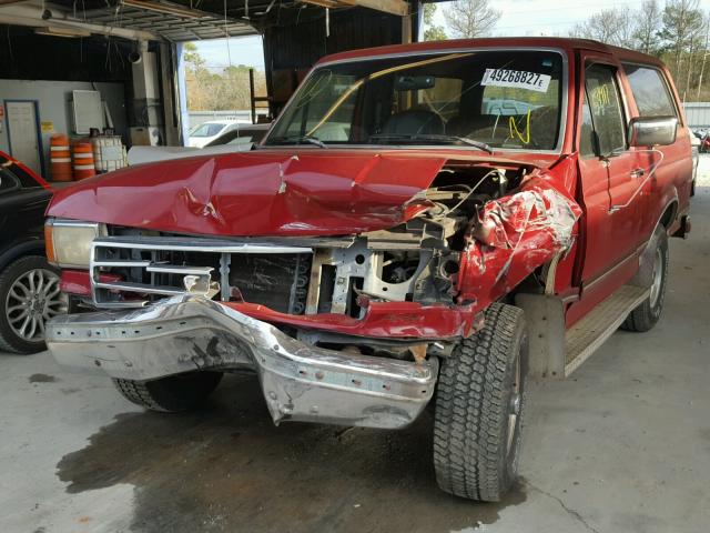 1FMEU15N9MLA35544 - 1991 FORD BRONCO U10 RED photo 9