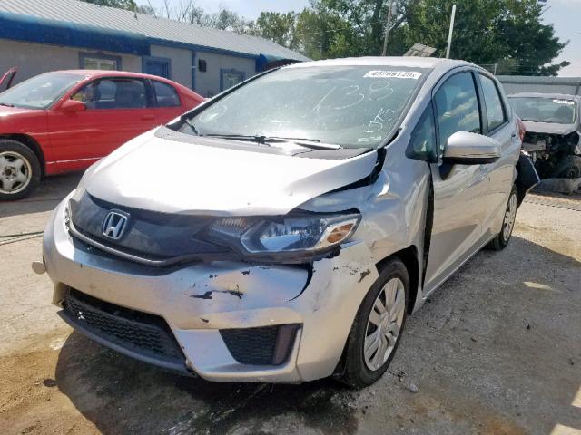 3HGGK5H56FM784018 - 2015 HONDA FIT LX SILVER photo 2