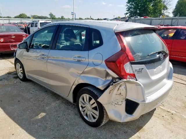 3HGGK5H56FM784018 - 2015 HONDA FIT LX SILVER photo 3