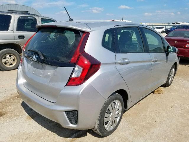 3HGGK5H56FM784018 - 2015 HONDA FIT LX SILVER photo 4