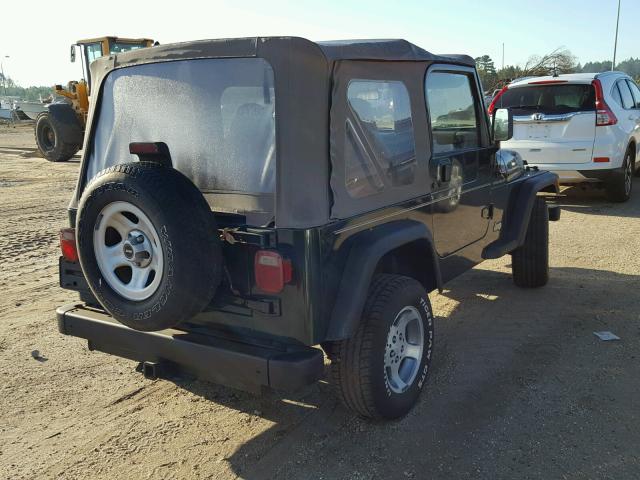 1J4FA29P4YP802230 - 2000 JEEP WRANGLER / GREEN photo 4