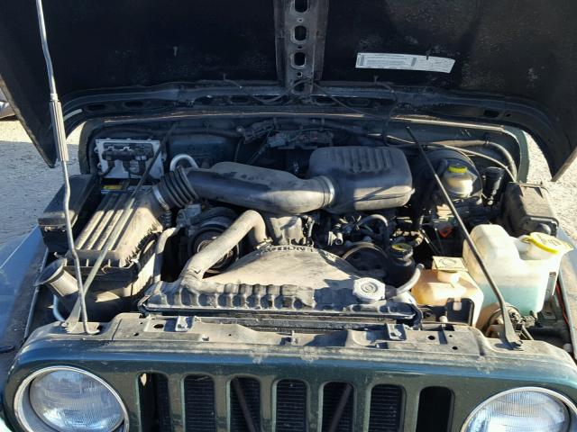 1J4FA29P4YP802230 - 2000 JEEP WRANGLER / GREEN photo 7