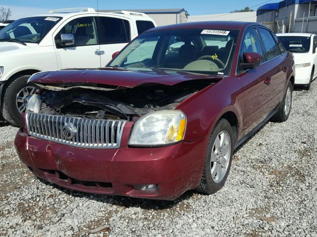 1MEFM40135G613256 - 2005 MERCURY MONTEGO LU RED photo 2