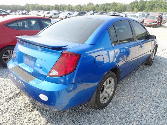 1G8AZ52F64Z190035 - 2004 SATURN ION LEVEL BLUE photo 4