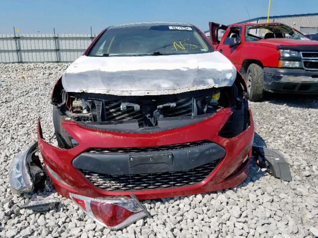 KMHEC4A46CA036324 - 2012 HYUNDAI SONATA HYB RED photo 9