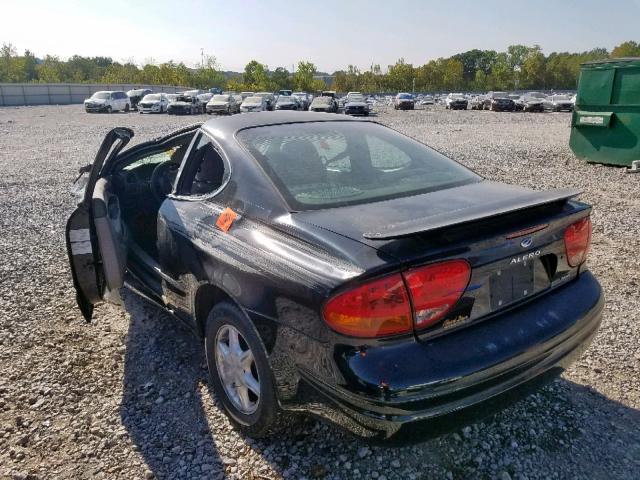 1G3NL12TXXC432775 - 1999 OLDSMOBILE ALERO GL BLACK photo 3