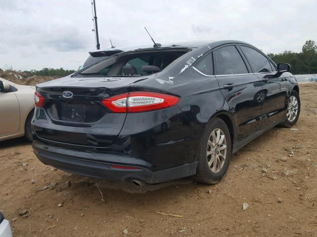 3FA6P0G70FR229527 - 2015 FORD FUSION S BLACK photo 4