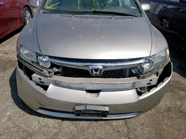 1HGFA16806L119914 - 2006 HONDA CIVIC EX GOLD photo 9