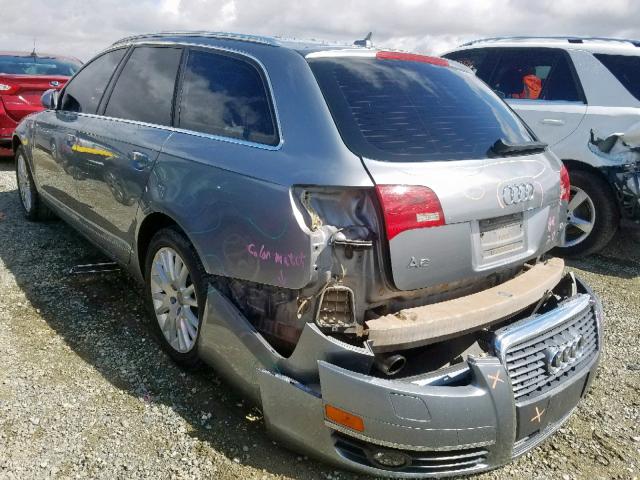 WAUKH94F57N054165 - 2007 AUDI A6 AVANT Q GRAY photo 3