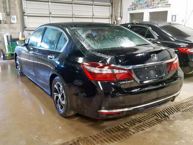 1HGCR2F31HA129940 - 2017 HONDA ACCORD LX BLACK photo 3