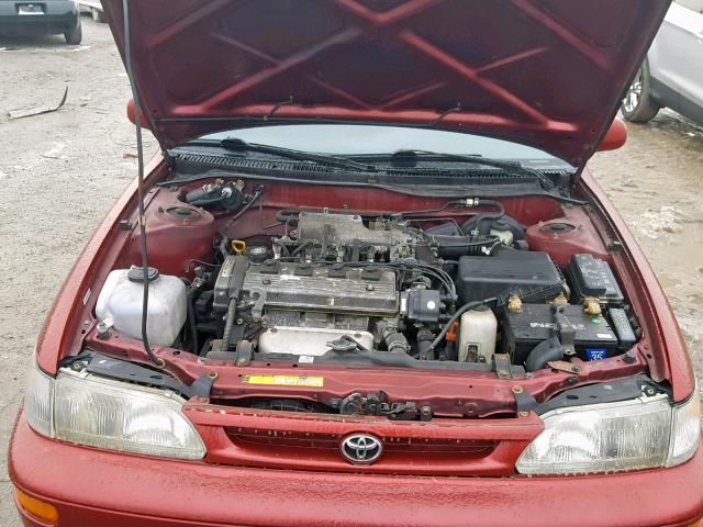 1NXBB02E3VZ626133 - 1997 TOYOTA COROLLA DX RED photo 7