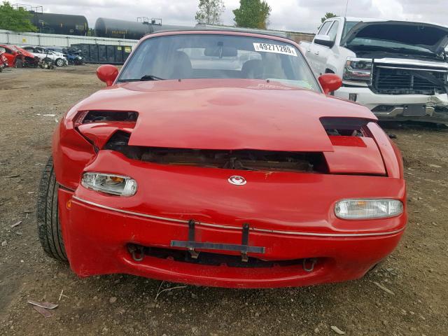 JM1NA3532T0705555 - 1996 MAZDA MX-5 MIATA RED photo 9